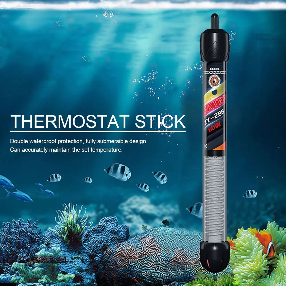 Adjustable Temperature Thermostat Heater Rod - Electronic Thermostat LED Indicator Light for Freshwater, Marine, Fish Tanks