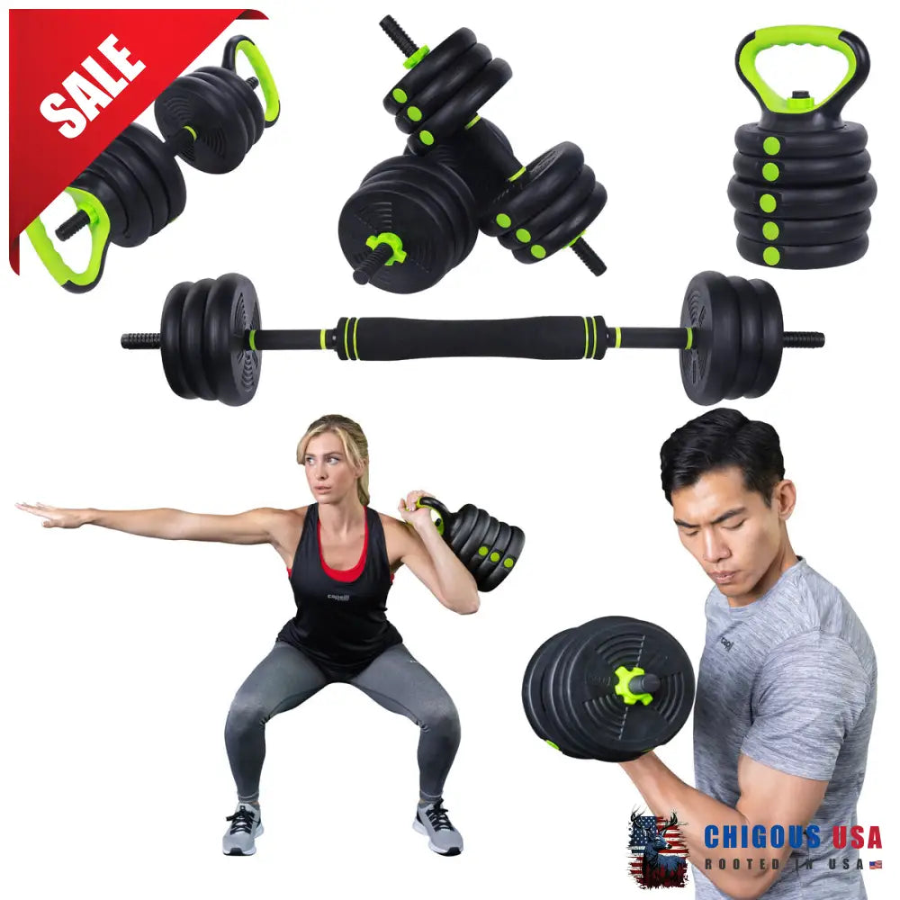 Adjustable Weight Training Barbell Dumbbell Set Dumbbells