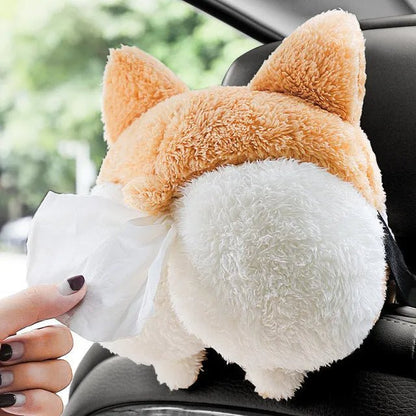 Adorable Duck Tissue Box – Soft Cartoon Napkin Holder for Car Seat & Home Decor
