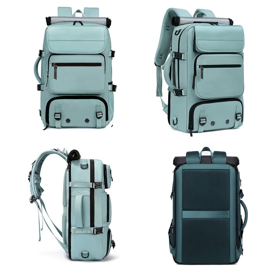 Large-Capacity Travel Backpack with Shoe Compartment – Lightweight Laptop Daypack with Charging Port, Multi-Functional 3-in-1 Design for Travel, Business, and Outdoor Adventures