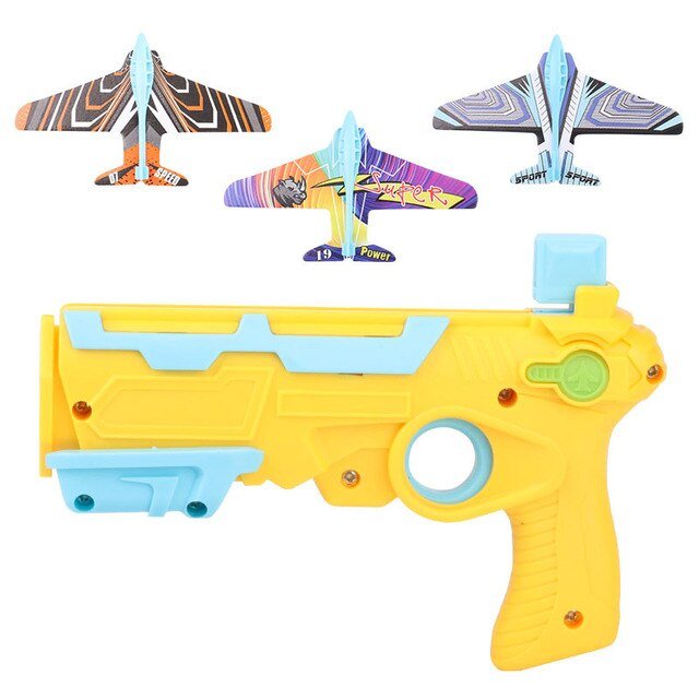 Airplane Launcher - Rapid Toy Airplane Launcher with 3 Small Plane Toy for Kids