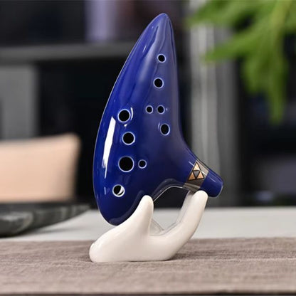 Alto C Ceramic Ocarina – 12-Tone Beginner & Professional Musical Instrument