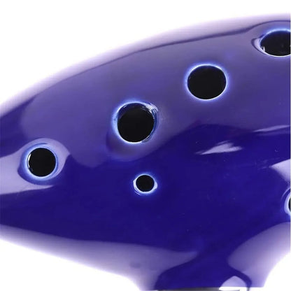 Alto C Ceramic Ocarina – 12-Tone Beginner & Professional Musical Instrument
