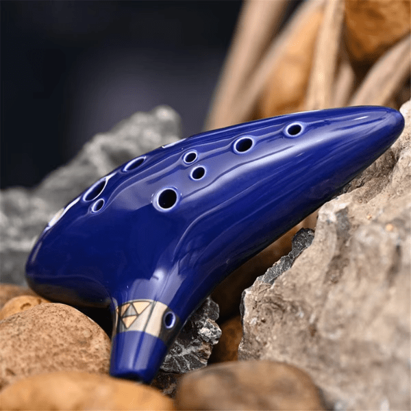 Alto C Ceramic Ocarina – 12-Tone Beginner & Professional Musical Instrument