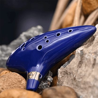 Alto C Ceramic Ocarina – 12-Tone Beginner & Professional Musical Instrument