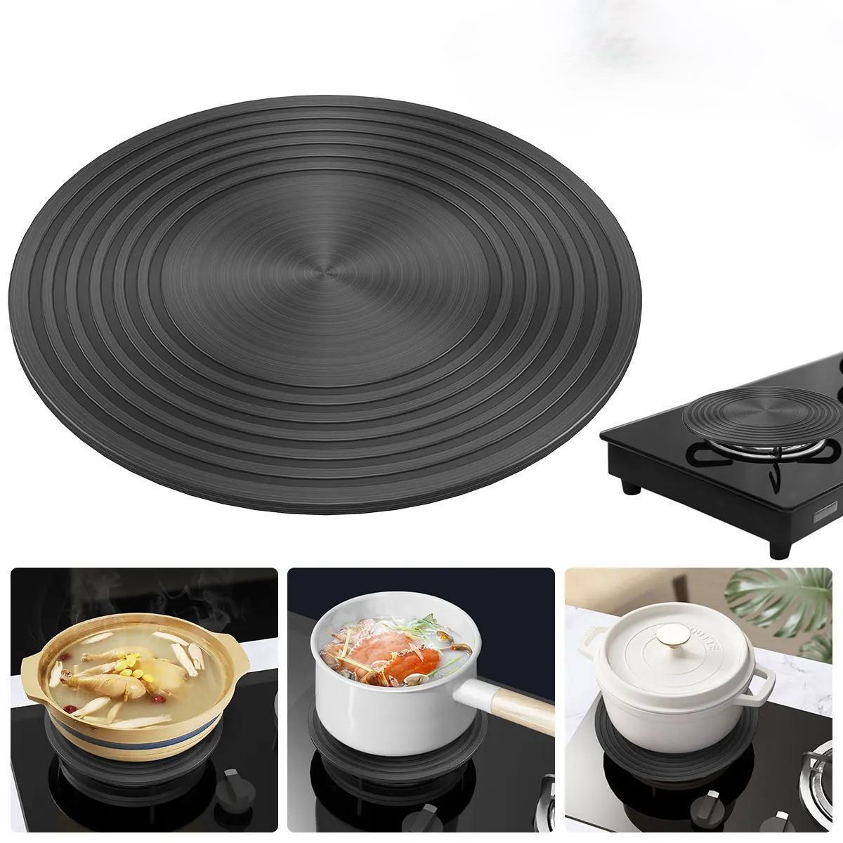 Aluminum Alloy Heat-Conductive Discs – Gas Stove Pot Protectors for Even Cooking, Anti-Burning, Thawing & Heat Insulation