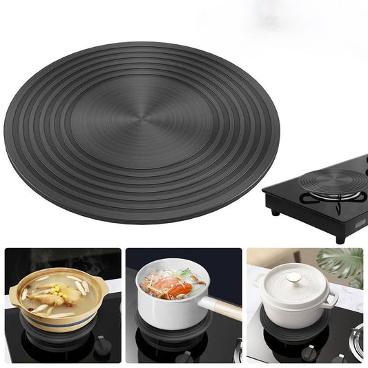 Aluminum Alloy Heat-Conductive Discs – Gas Stove Pot Protectors for Even Cooking, Anti-Burning, Thawing & Heat Insulation
