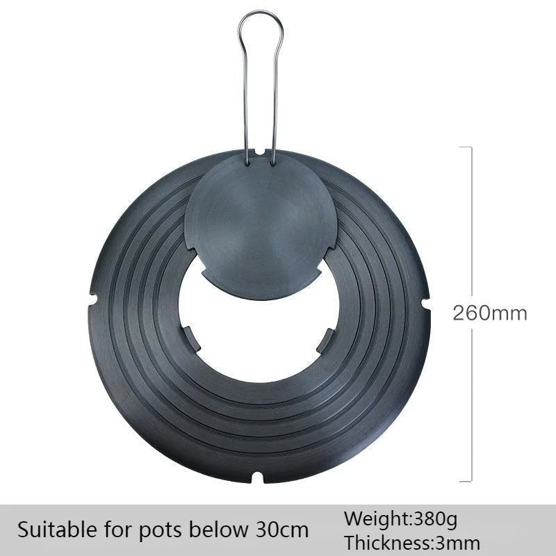 Aluminum Alloy Heat-Conductive Discs – Gas Stove Pot Protectors for Even Cooking, Anti-Burning, Thawing & Heat Insulation