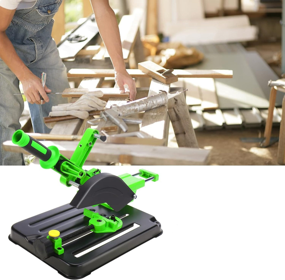 Angle Grinder Stand Fixed Universal Bracket - 45 Degree Clamp with Slide Handle
