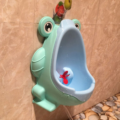 Animal Cartoon Design Baby Kid Potty Trainer - Wall-Mounted Toilet Urinal Pee Trainer For 0-6 Ages