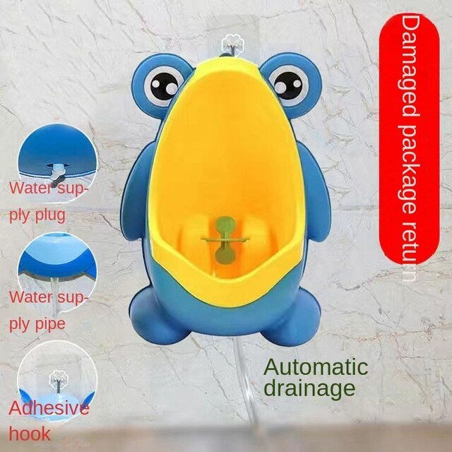 Animal Cartoon Design Baby Kid Potty Trainer - Wall-Mounted Toilet Urinal Pee Trainer For 0-6 Ages