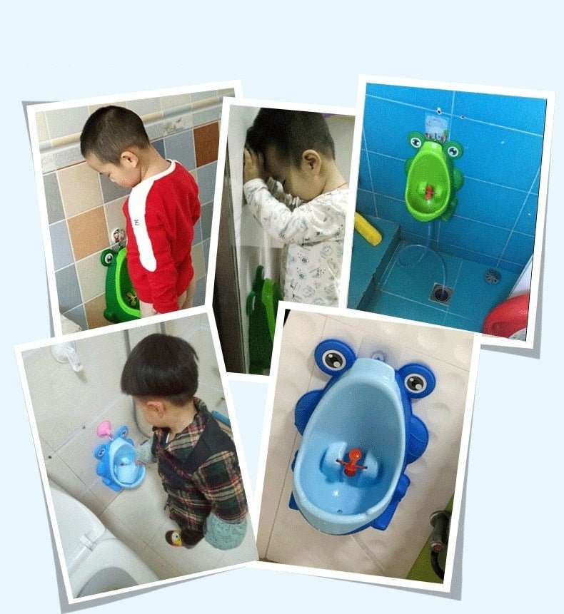 Animal Cartoon Design Baby Kid Potty Trainer - Wall-Mounted Toilet Urinal Pee Trainer For 0-6 Ages