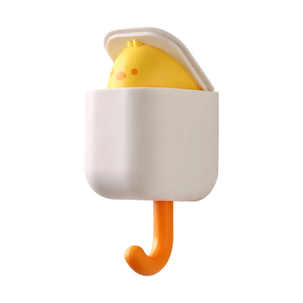 Animal Key Wall Hooks – Cartoon Cat, Duck & Bear Self-Adhesive Hangers for Keys, Towels, Coats & More – Perfect Dorm & Bedroom Décor