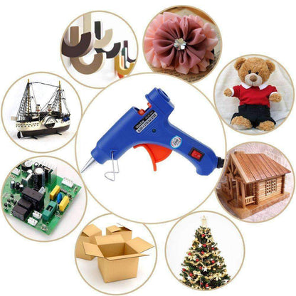 Industrial Hot Glue Gun + 15 Glue Sticks Included