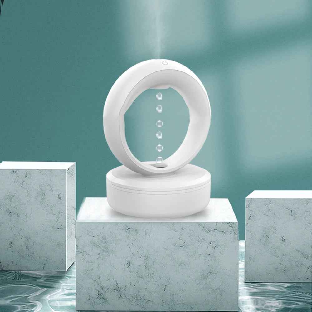 Anti-gravity Humidifier - 680ML Water Drop Humidifier Aroma Diffuser Essential Oil Ultrasonic Levitating Mist Maker