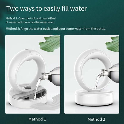 Anti-gravity Humidifier - 680ML Water Drop Humidifier Aroma Diffuser Essential Oil Ultrasonic Levitating Mist Maker