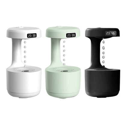 Anti-Gravity Air Humidifier | Water Drop Mist Maker Fogger | Essential Oils Aroma Diffuser