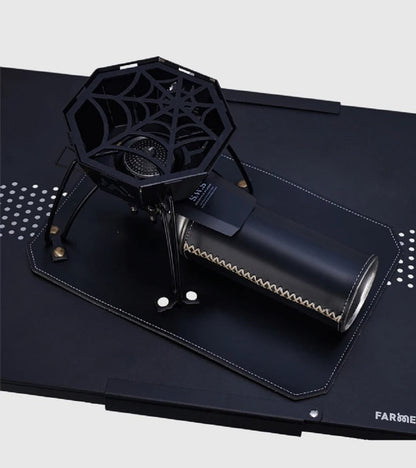 Spider Folding Camping Stove – Compact Outdoor Gas Burner for BBQ, Hiking, Tableware & Emergency Cooking Setup