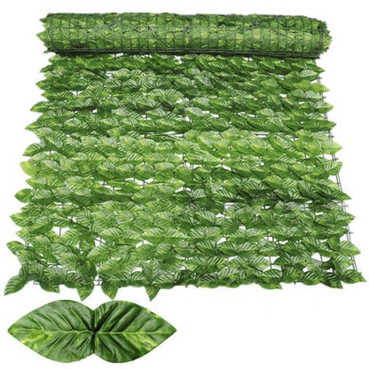 Artificial Privacy Leaf Fence Screen - Greenery for Outdoor Garden Yard Terrace Patio Balcony