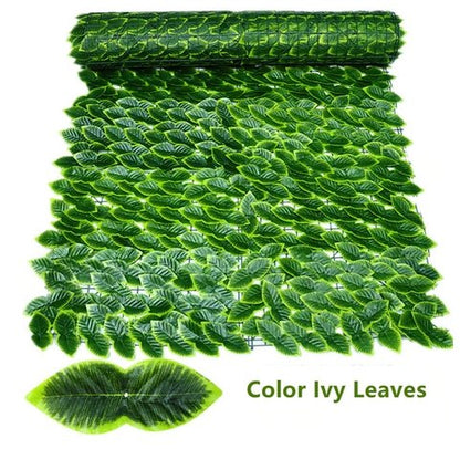 Artificial Privacy Leaf Fence Screen - Greenery for Outdoor Garden Yard Terrace Patio Balcony