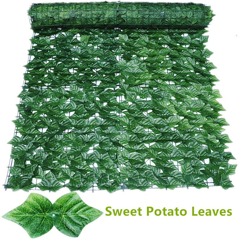 Artificial Privacy Leaf Fence Screen - Greenery for Outdoor Garden Yard Terrace Patio Balcony