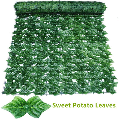 Artificial Privacy Leaf Fence Screen - Greenery for Outdoor Garden Yard Terrace Patio Balcony