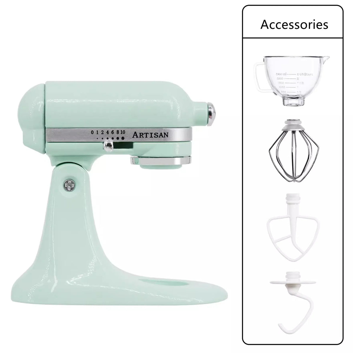Miniature Metal Stand Mixer – 1:6 Scale Dollhouse Kitchen Blender for OB11 BJD