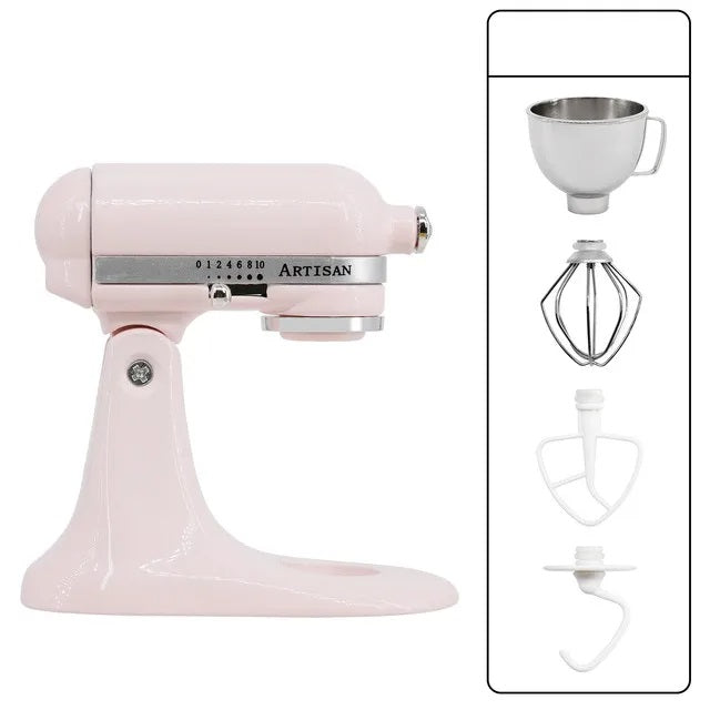 Miniature Metal Stand Mixer – 1:6 Scale Dollhouse Kitchen Blender for OB11 BJD