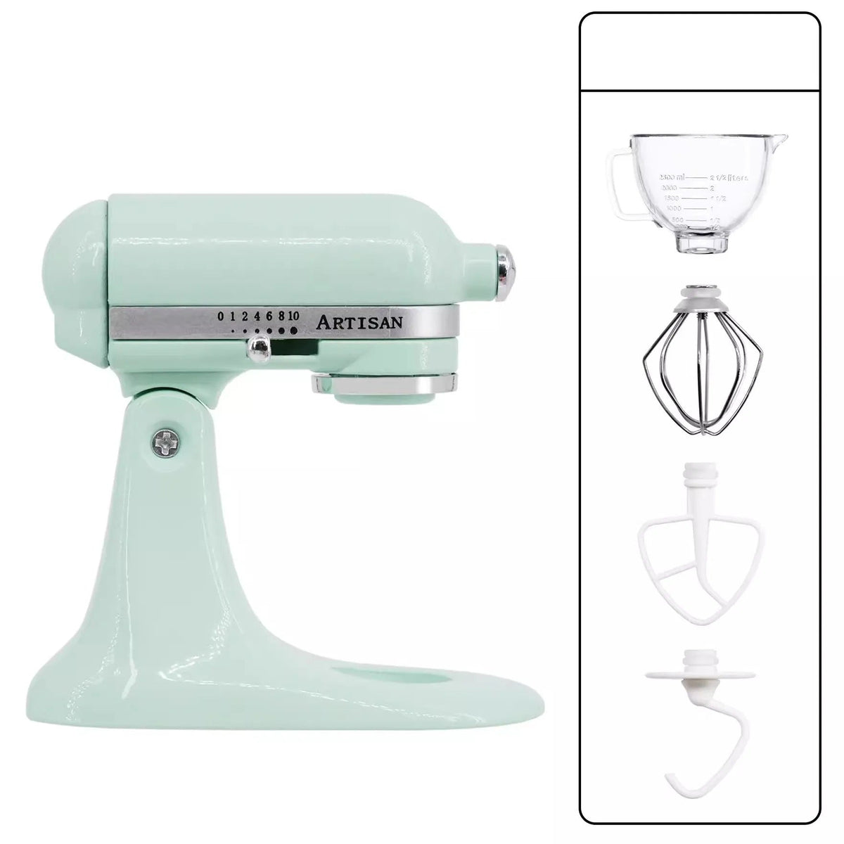 Miniature Metal Stand Mixer – 1:6 Scale Dollhouse Kitchen Blender for OB11 BJD