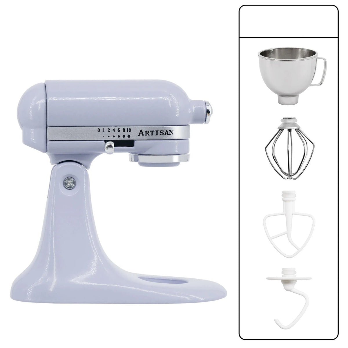 Miniature Metal Stand Mixer – 1:6 Scale Dollhouse Kitchen Blender for OB11 BJD
