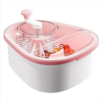 Portable Fruit & Vegetable Washer with Brush – Easy Cleaning Bowl for Fresh, Healthy Produce Washing at Home
