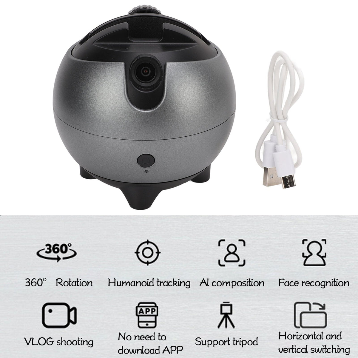 Auto Face Tracking Device - 360° Smart Auto-Tracking Camera Tripod