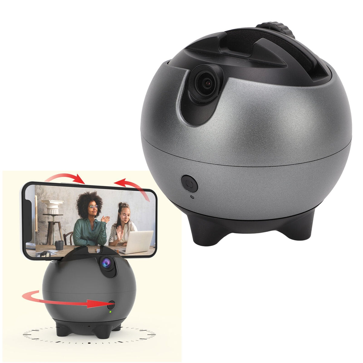 Auto Face Tracking Device - 360° Smart Auto-Tracking Camera Tripod