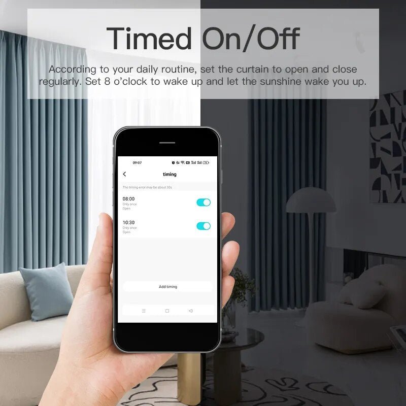 Automatic Curtain Opener - Electronics Smart Curtain Opener, Compatible with Alexa, Google and Home