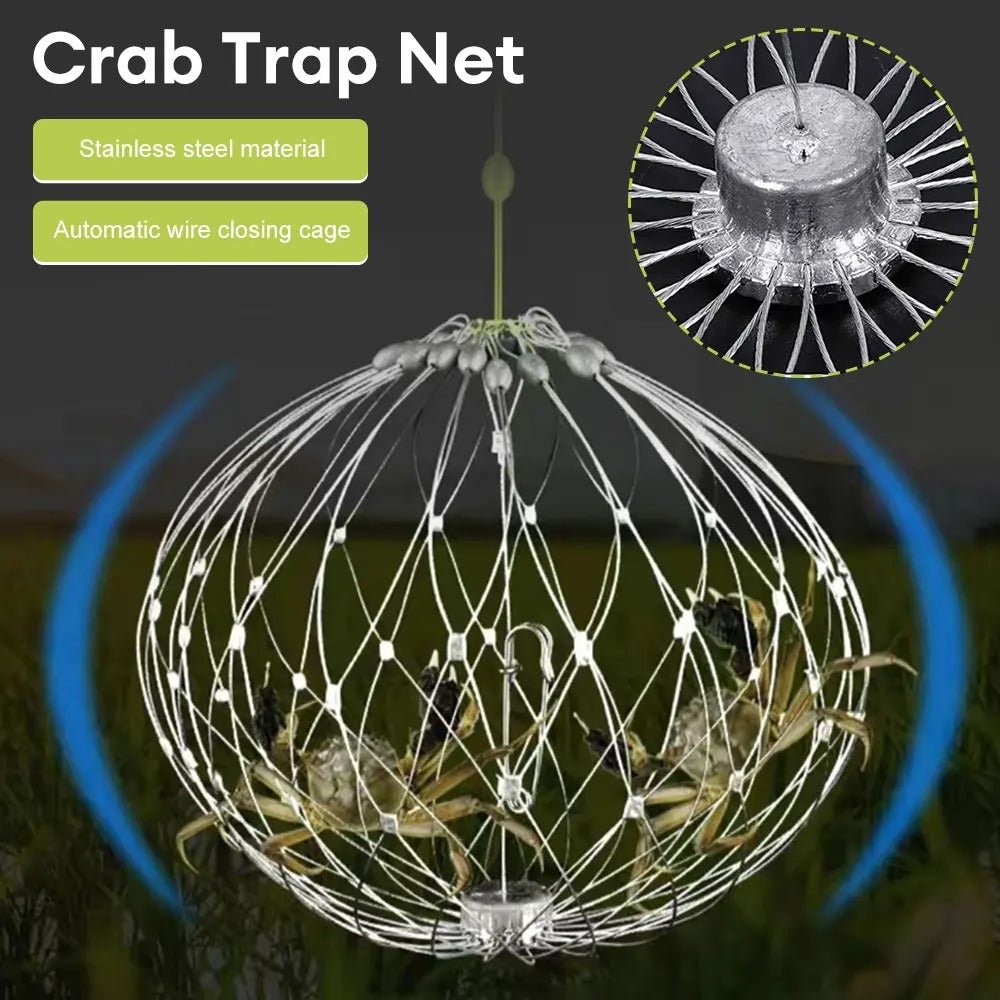 Automatic Fishing Net Cage - Wire Crab Trap Net Tool