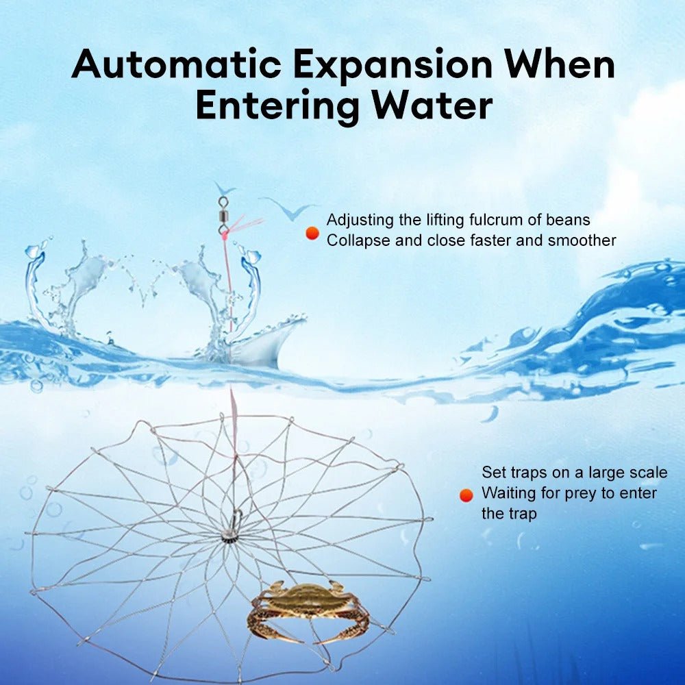 Automatic Fishing Net Cage - Wire Crab Trap Net Tool