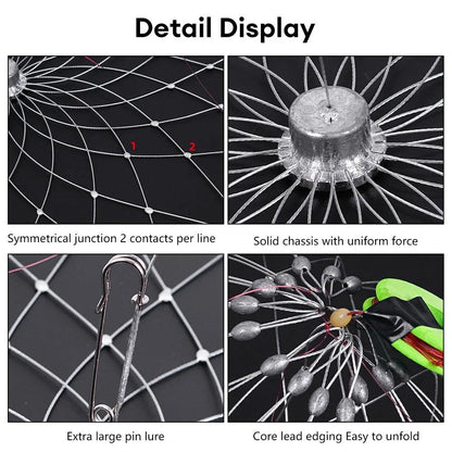 Automatic Fishing Net Cage - Wire Crab Trap Net Tool