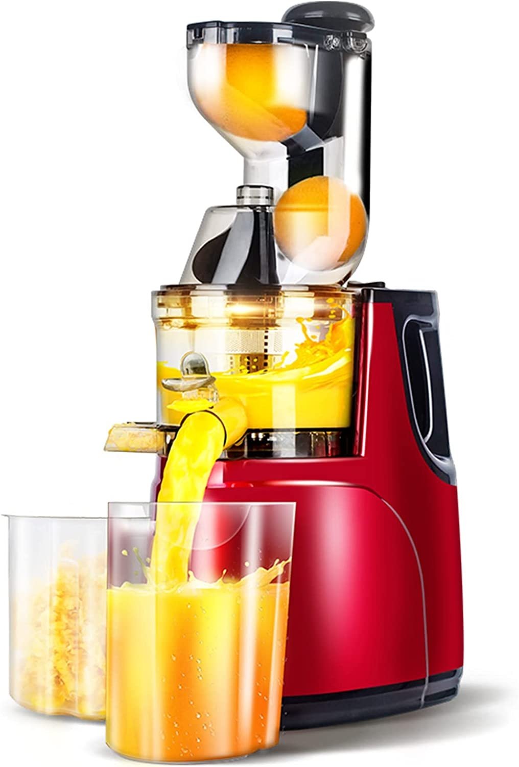 Automatic Slow Juicer – 90mm Whole-Fruit Chute, High-Torque Cold Press for Celery, Carrots, Apples & Leafy Greens with Built-In Pulp Separation