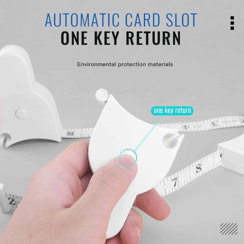 Automatic Measuring Tape – Self-Locking Retractable Tape Measure with Precision Scale, Durable Steel Blade for Accurate Measurements in Home, Construction, Tailoring, and DIY Projects
