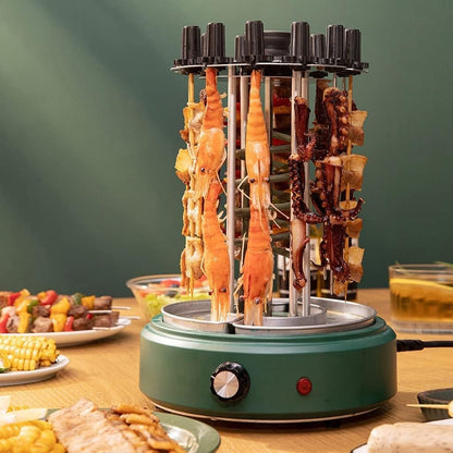 Automatic Multi-function Smoke-free Skewers Machine - Smokeless Rotating Lamb Kebab BBQ Machine