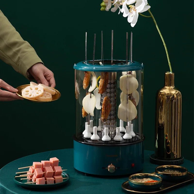 Automatic Multi-function Smoke-free Skewers Machine - Smokeless Rotating Lamb Kebab BBQ Machine