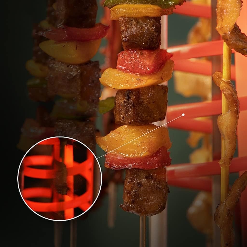 Automatic Multi-function Smoke-free Skewers Machine - Smokeless Rotating Lamb Kebab BBQ Machine