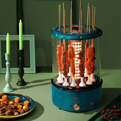 Automatic Multi-function Smoke-free Skewers Machine - Smokeless Rotating Lamb Kebab BBQ Machine