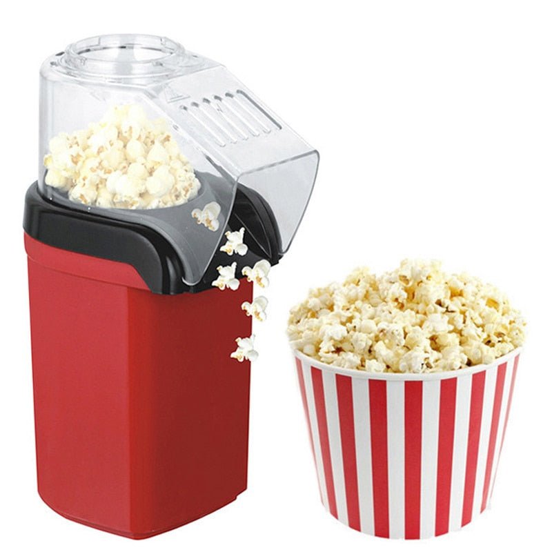 Automatic Popcorn Machine - Mini Electric Popcorn Popper Maker Oil Free
