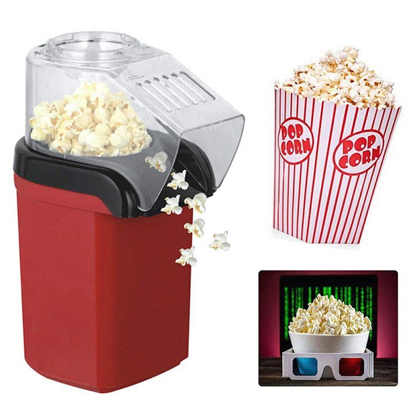 Automatic Popcorn Machine - Mini Electric Popcorn Popper Maker Oil Free