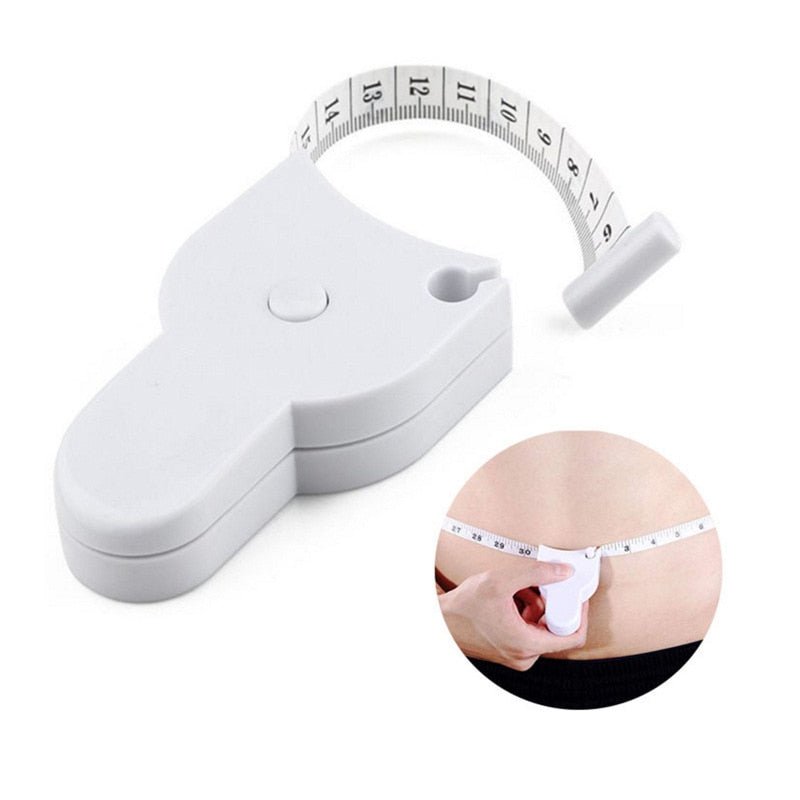 Automatic Retractable Body Tape Measure - Self-Locking Measuring Tape for Waist, Hips, Bust, Arms & Thighs