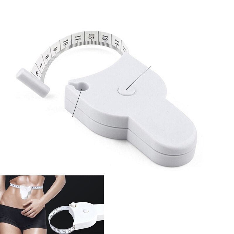 Automatic Retractable Body Tape Measure - Self-Locking Measuring Tape for Waist, Hips, Bust, Arms & Thighs