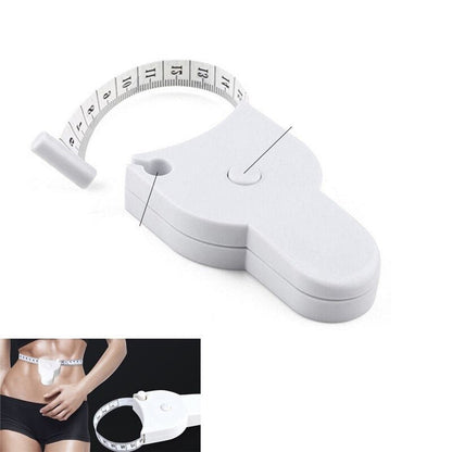 Automatic Retractable Body Tape Measure - Self-Locking Measuring Tape for Waist, Hips, Bust, Arms & Thighs
