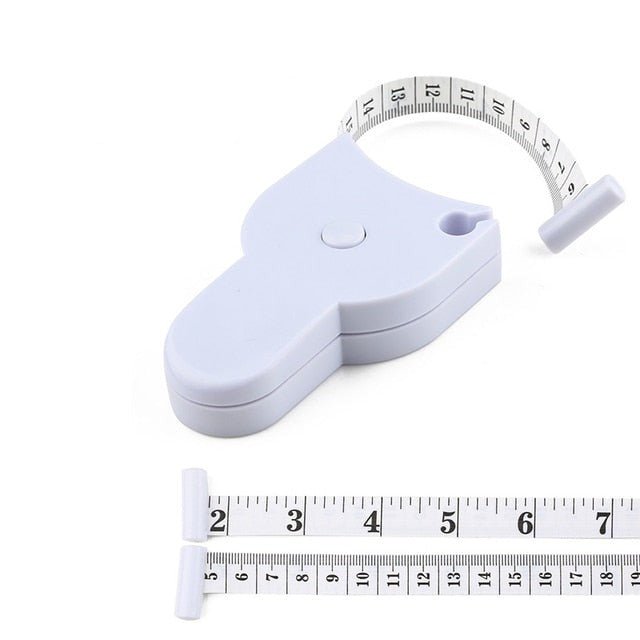 Automatic Retractable Body Tape Measure - Self-Locking Measuring Tape for Waist, Hips, Bust, Arms & Thighs