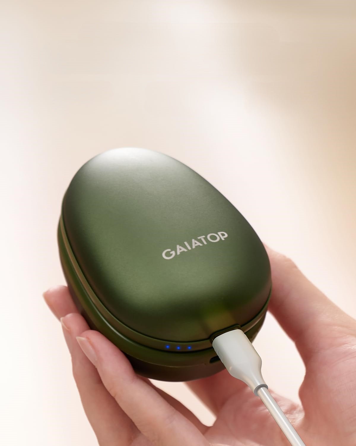 Avocado Rechargeable Hand Warmer Set – 4000mAh Battery-Powered Cozy Heat with Dual USB Cables for Ultimate Warmth